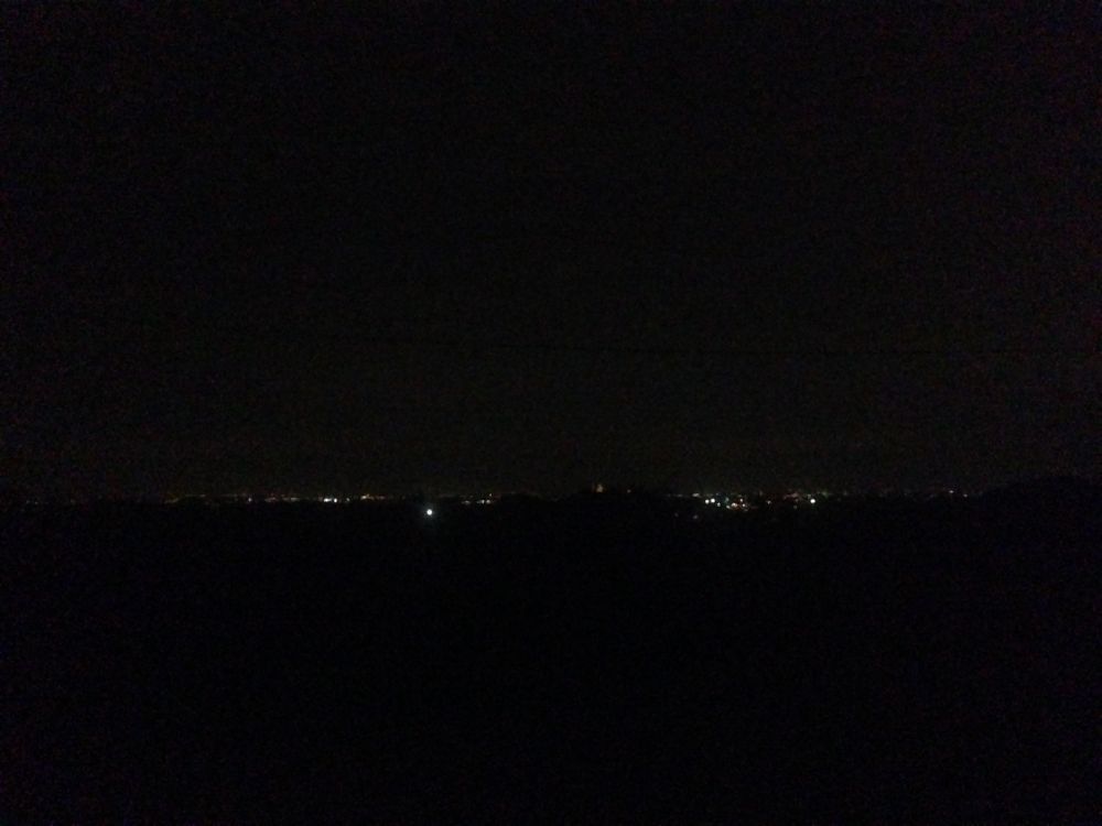La pianura padana si è spenta...